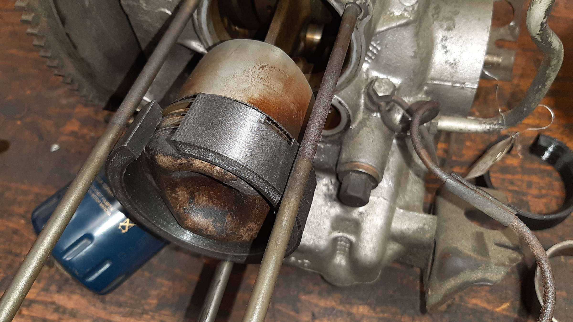 Bague de repose segments piston pour Citroën 2CV - Outil de montage cylindre