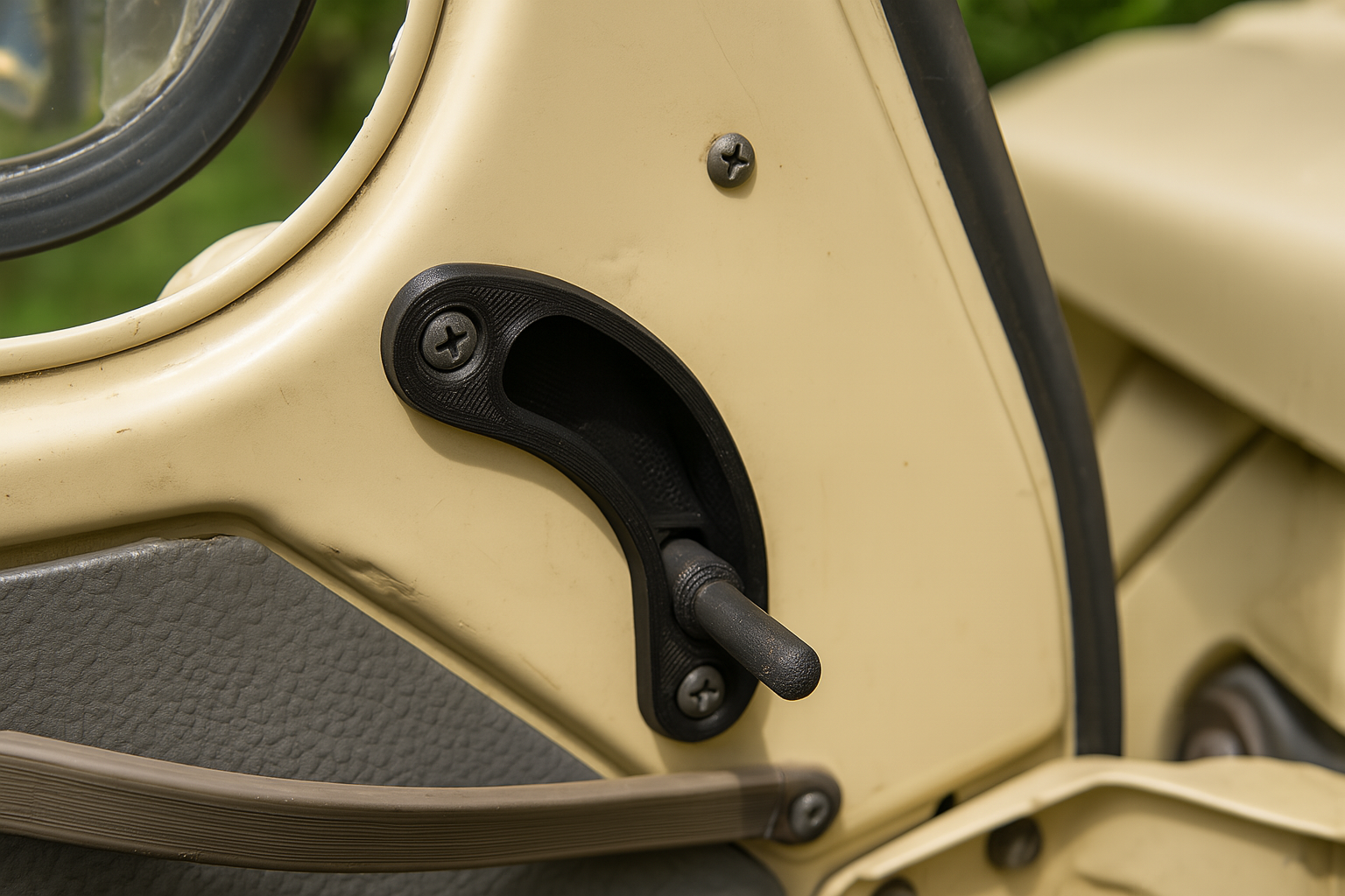 Garniture de poignée intérieure pour porte Citroën 2CV – Remplacement sur-mesure